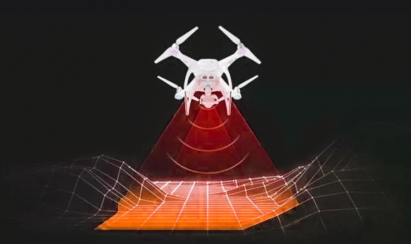 Using laser ranging sensor to achieve accurate height determination of UAV