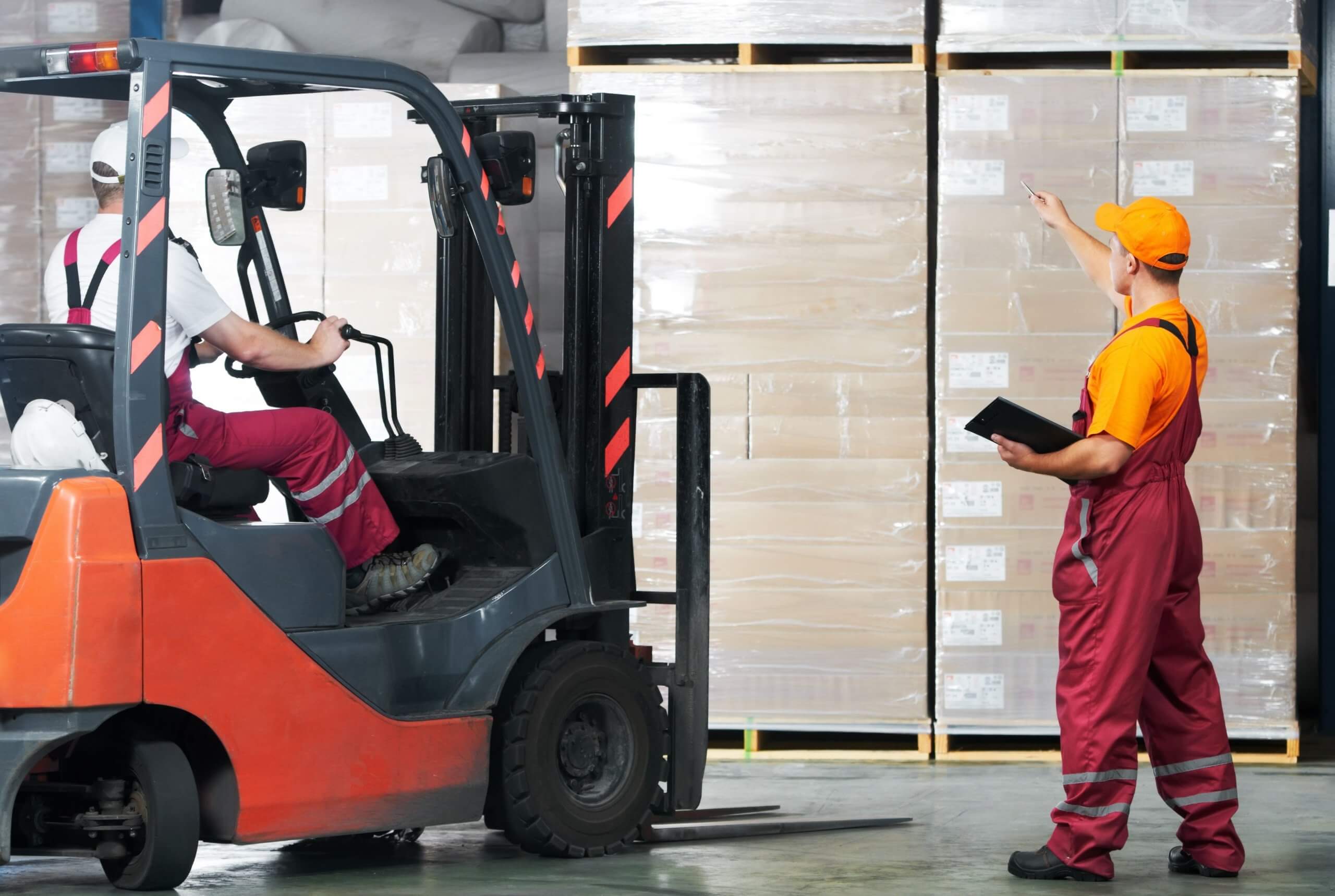 Forklift forks to avoid obstacles