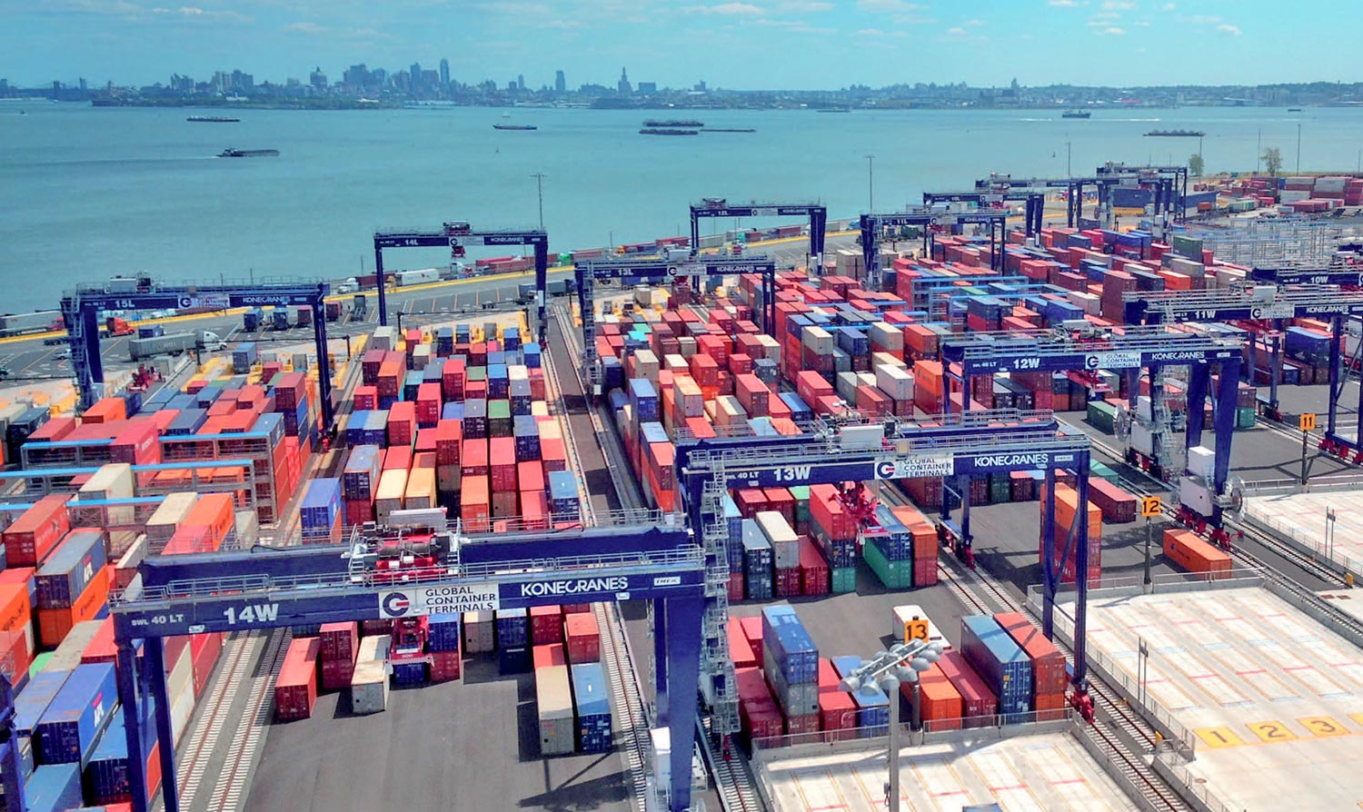 Senkylaser laser ranging sensor is used in port container stacking