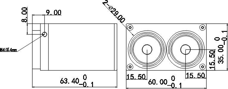 QG100 laser ranging sensor