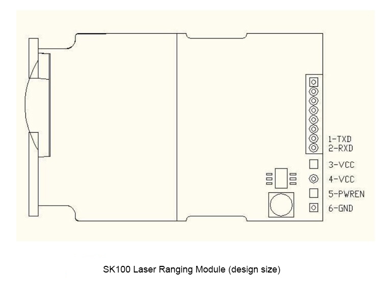 SK100 laser ranging module