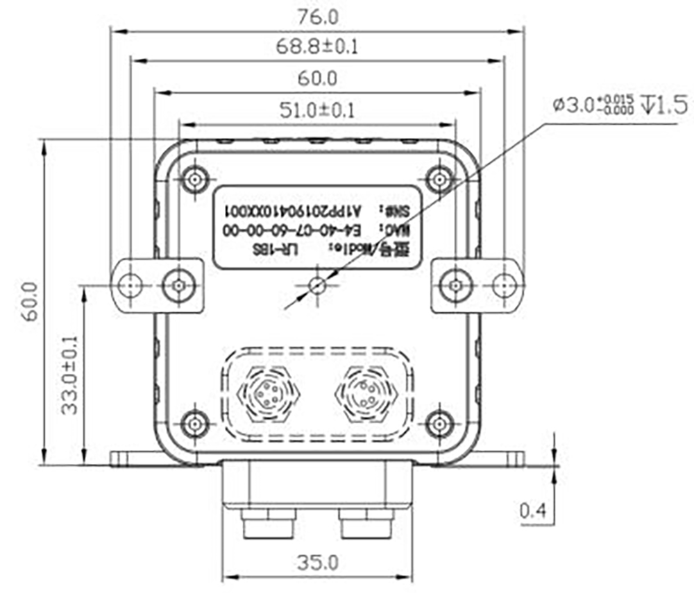 LR-1BS5 区域防护型MINI激光雷达